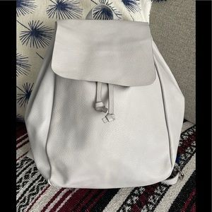 🔥ZARA Pebble Ostrich Leather Back Pack Bag NWOT🔥